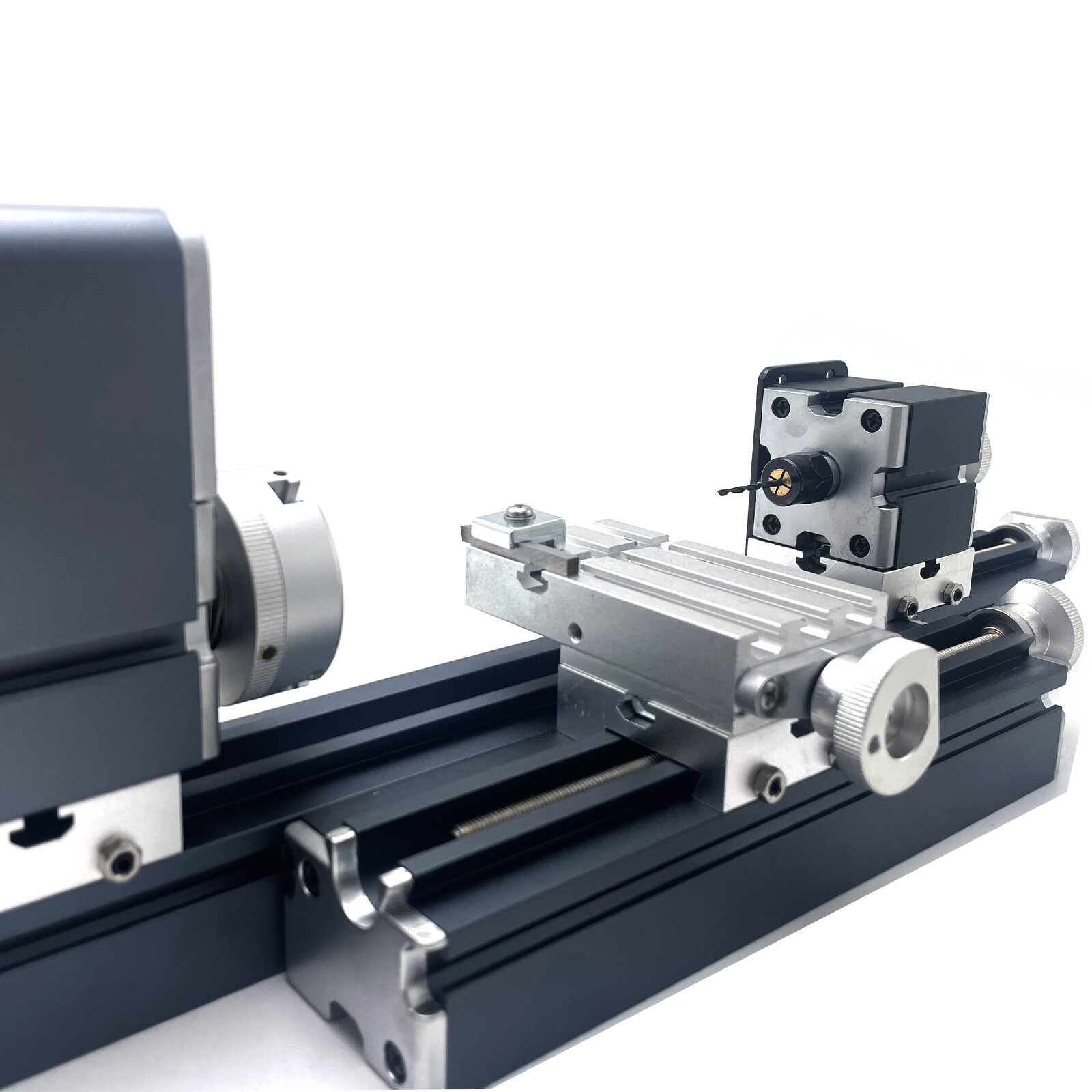 ZHRUI All Metal Mini 36W Longer DIY Lathe Benchtop Machine for Education Hobby