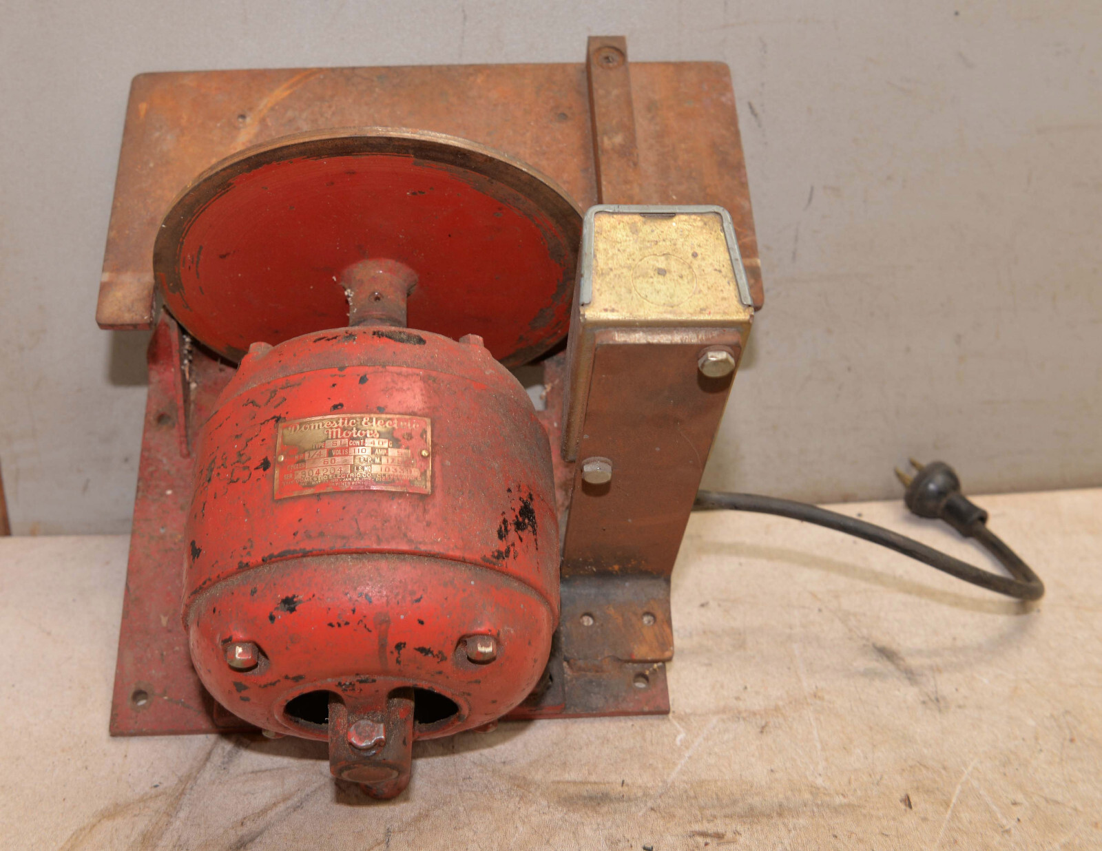 Machinist made bench grinder knife maker blacksmith vintage grinding tool