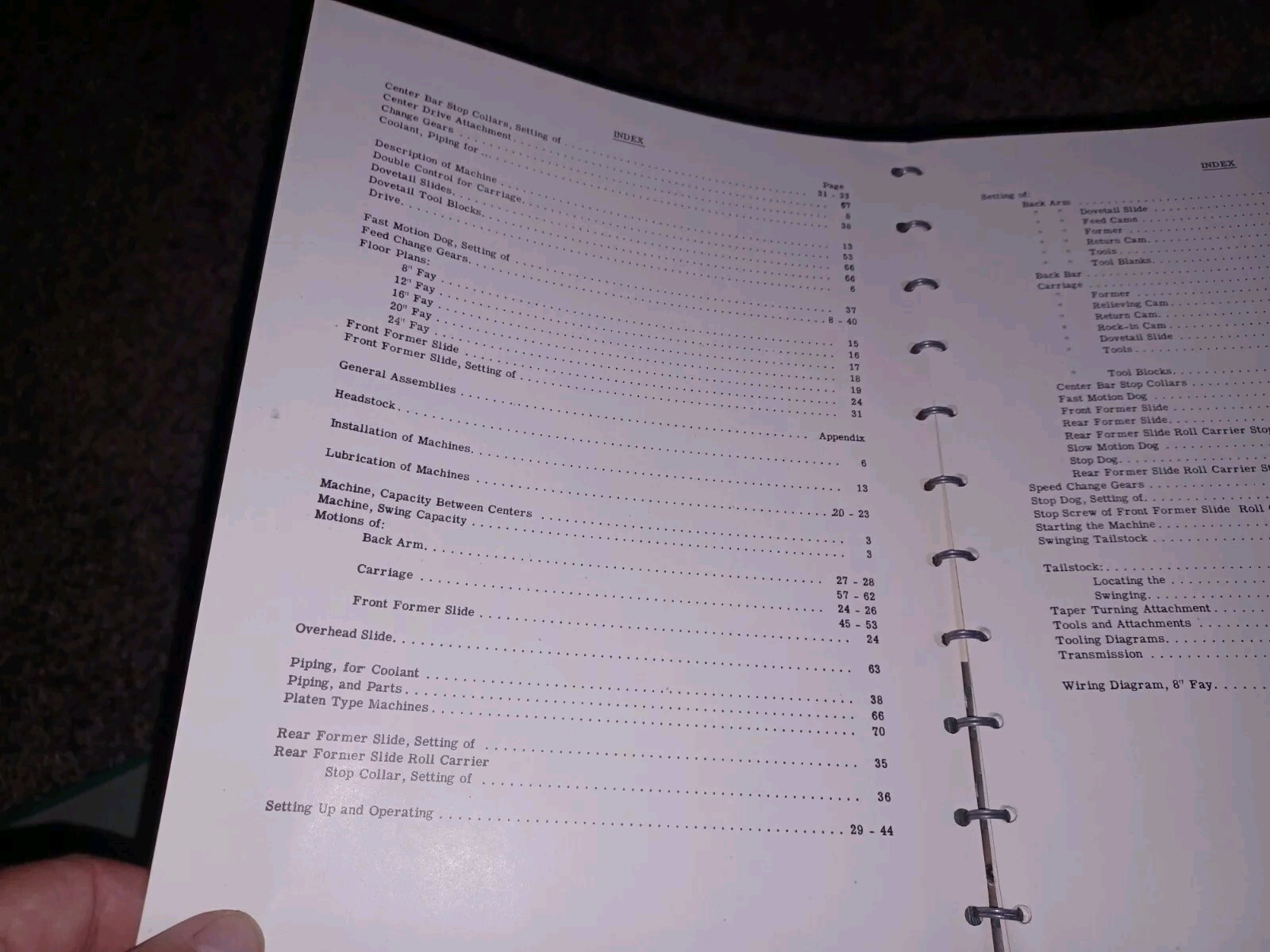 Jones & Lamson FAY Automatic Lathes Operating Instructions Manual ORIGINAL Book!