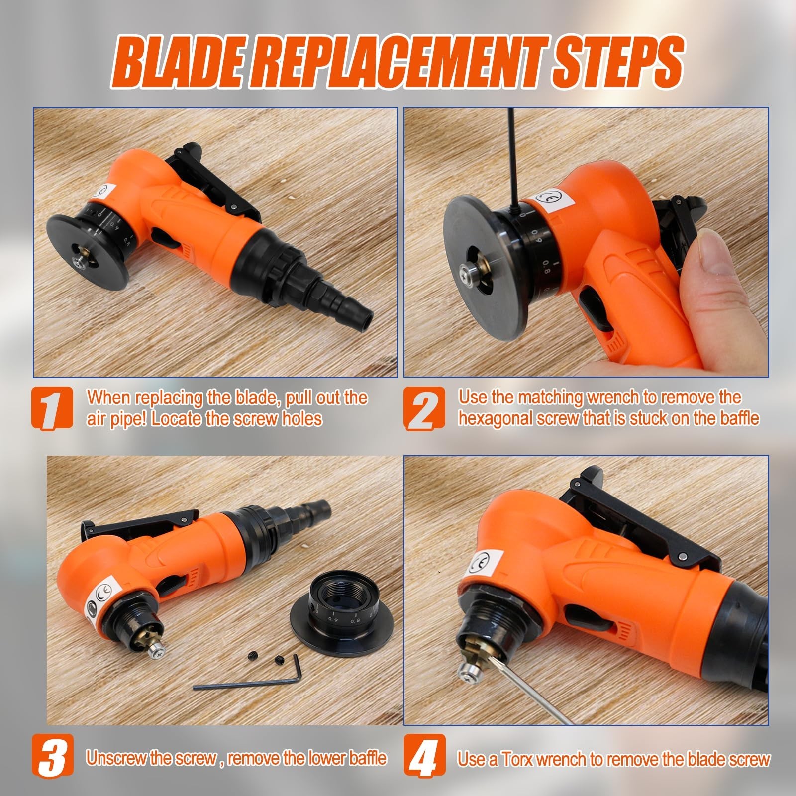 2-in-1 Mini Pneumatic Chamfering Tool, 45° Bevel Trimming & Deburring Machine 30
