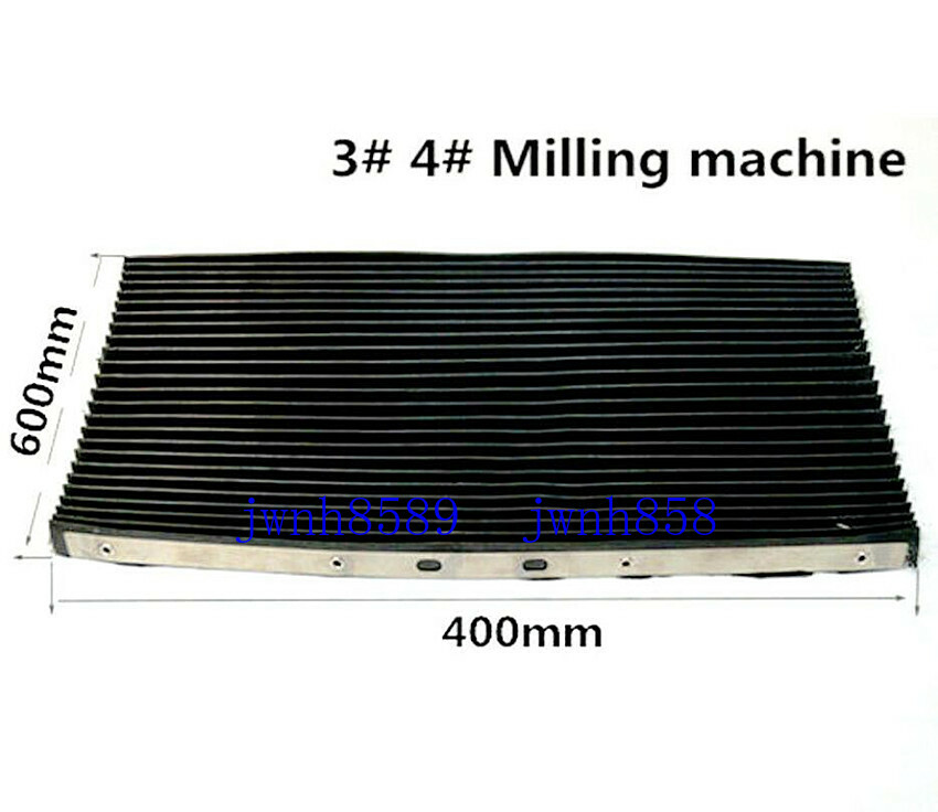 Milling Machine CNC Part Accordion Type & Retractable Way Black Rubber Cover New