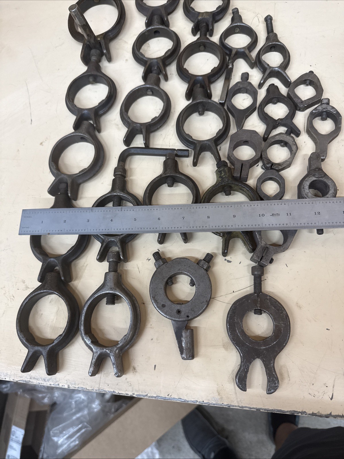 2-3/8”-3/4” Lot Of Lathe Drive Dogs Most Are Brown And Sharpe Lot 2