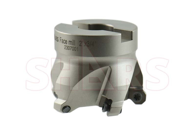 Shars 2″ 45° Indexable Face Mill for OFKT Insert 5 Flutes 1.75 OAH NEW P[