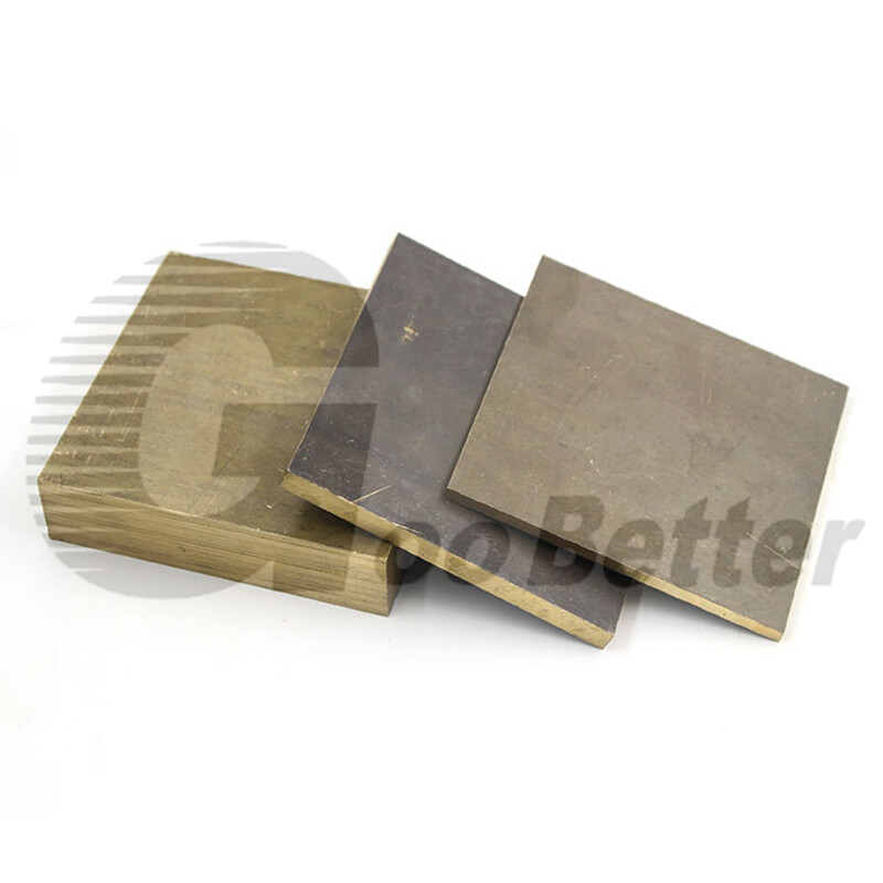 Aluminum Bronze Sheet Plate ZCuAl03Sn09 Metal Panel 100x100mm, 6mm-40mm Thickess