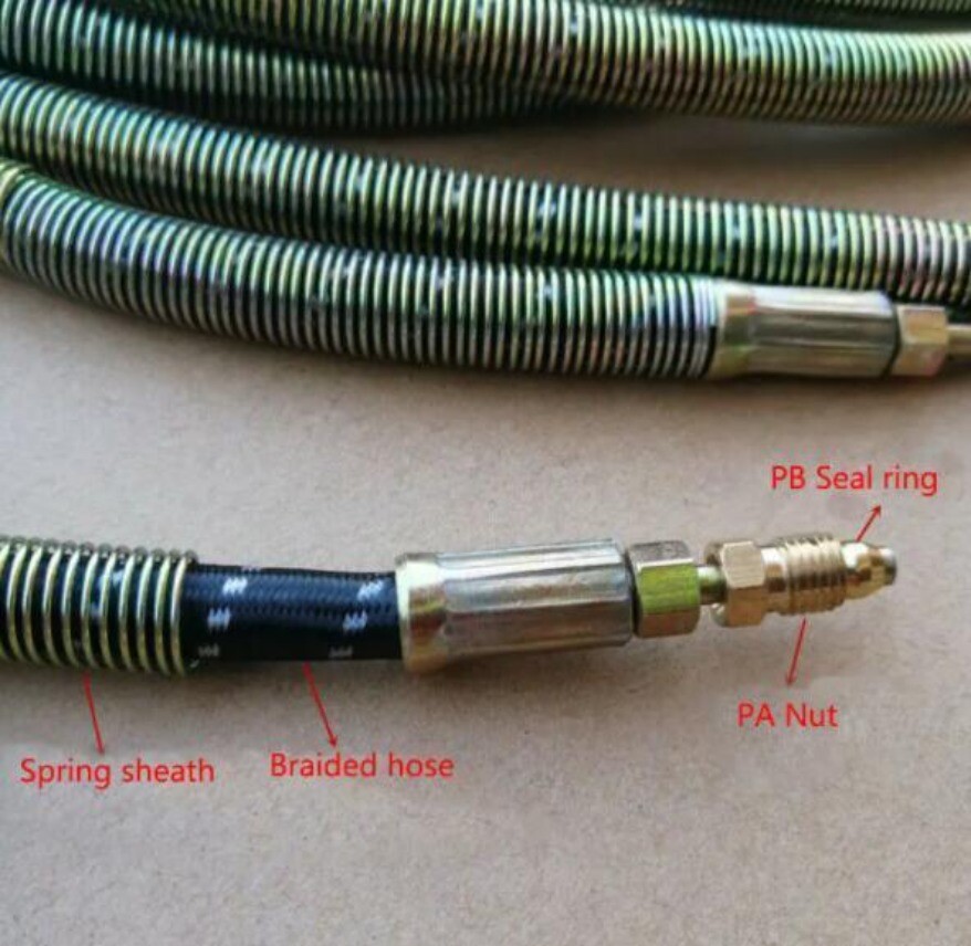 1pc Milling Machine Oil Tube Line Metal Spring Cloth Sheath Hose CNC Mill