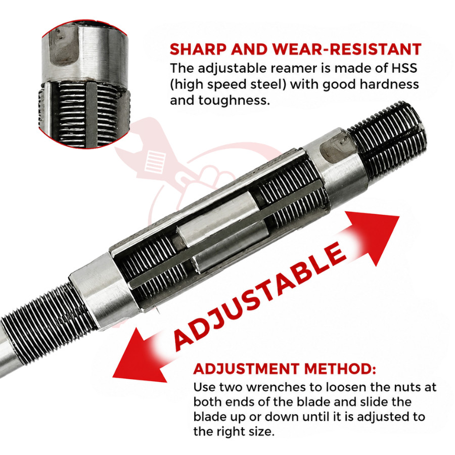 NEW Adjustable Hand Reamer 6mm to 56mm HV – H16 All Sizes Available USA ACTOOLS