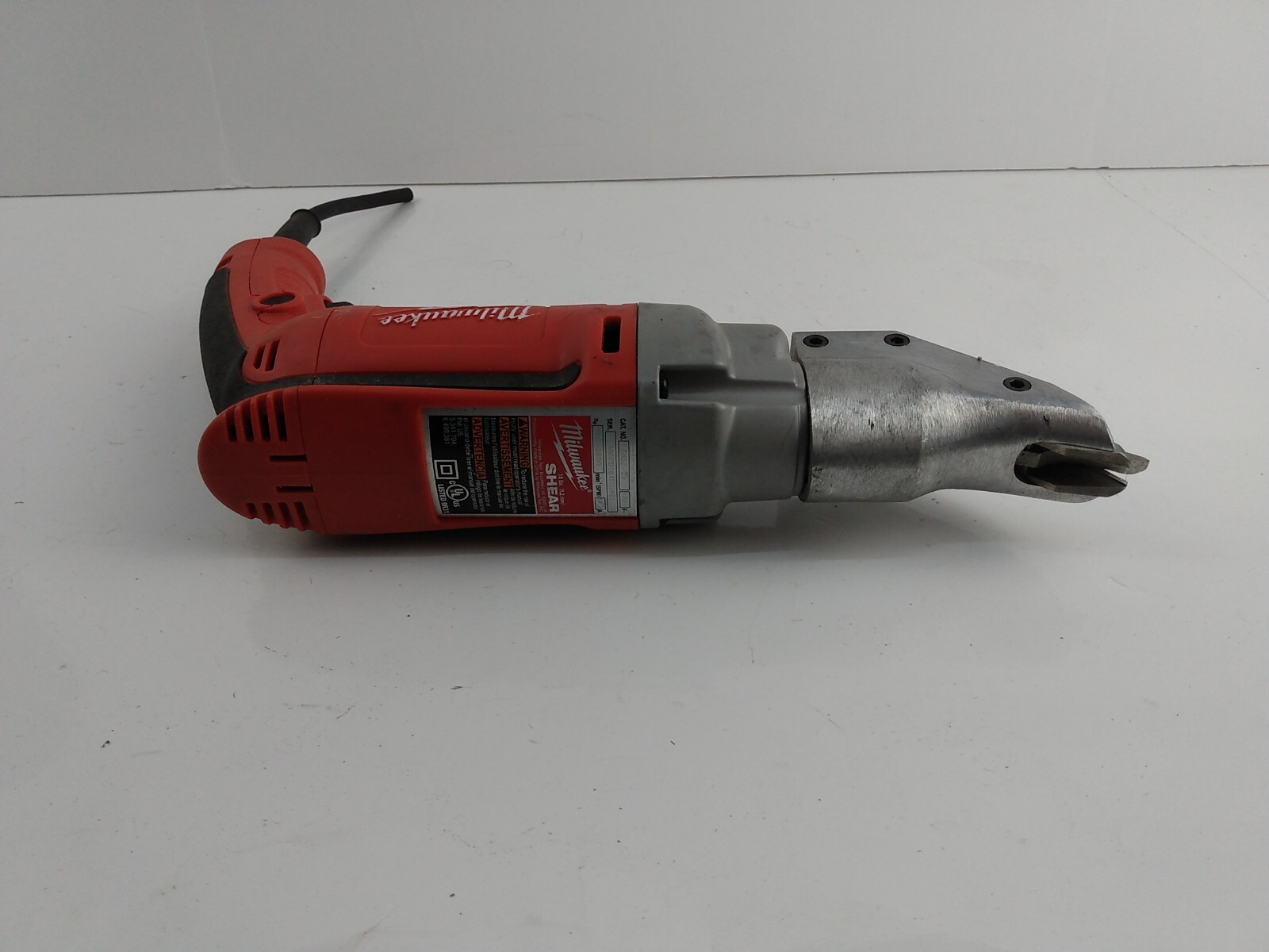 Milwaukee 6852-20 BROKEN Corded 18-Gauge Sheet Metal Shear 6.8 Amp Motor BROKEN