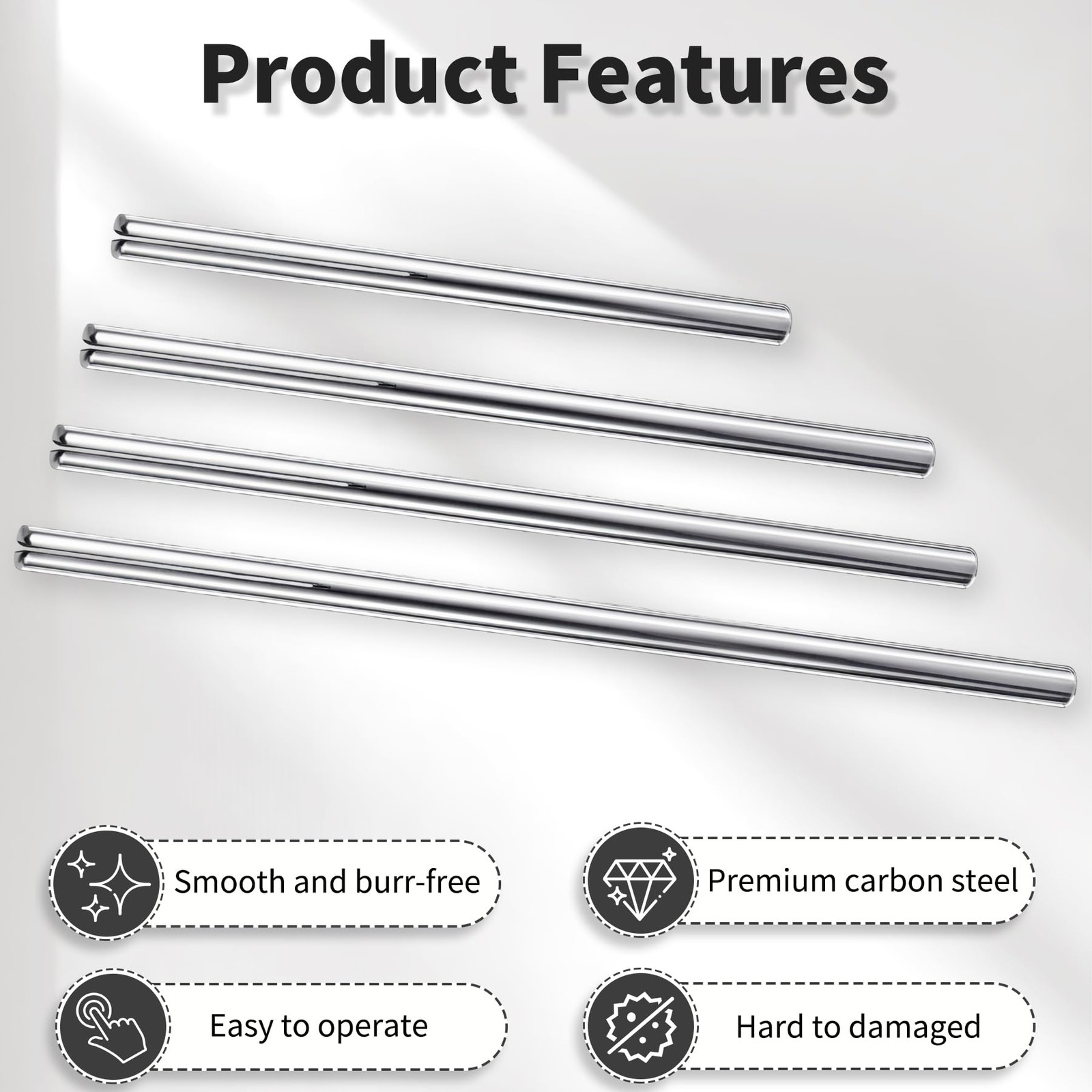 Skweawert 5 Pcs Shank Straight Mandrel Sandpaper Holder, 3mm Shank of Profess…