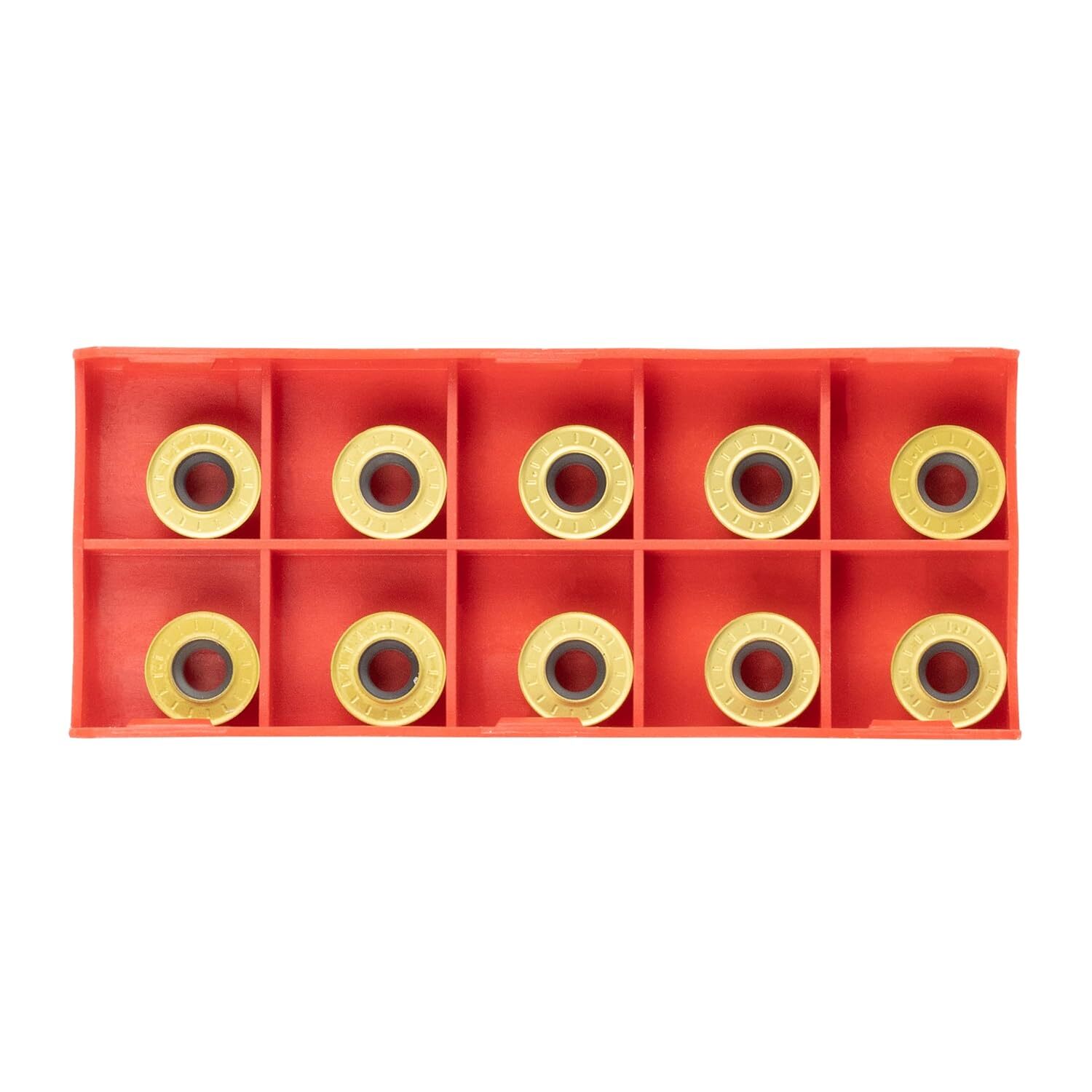 HFS(R) Round Carbide Milling Insert R6 with Case for Lathe Processing Steel 10pc