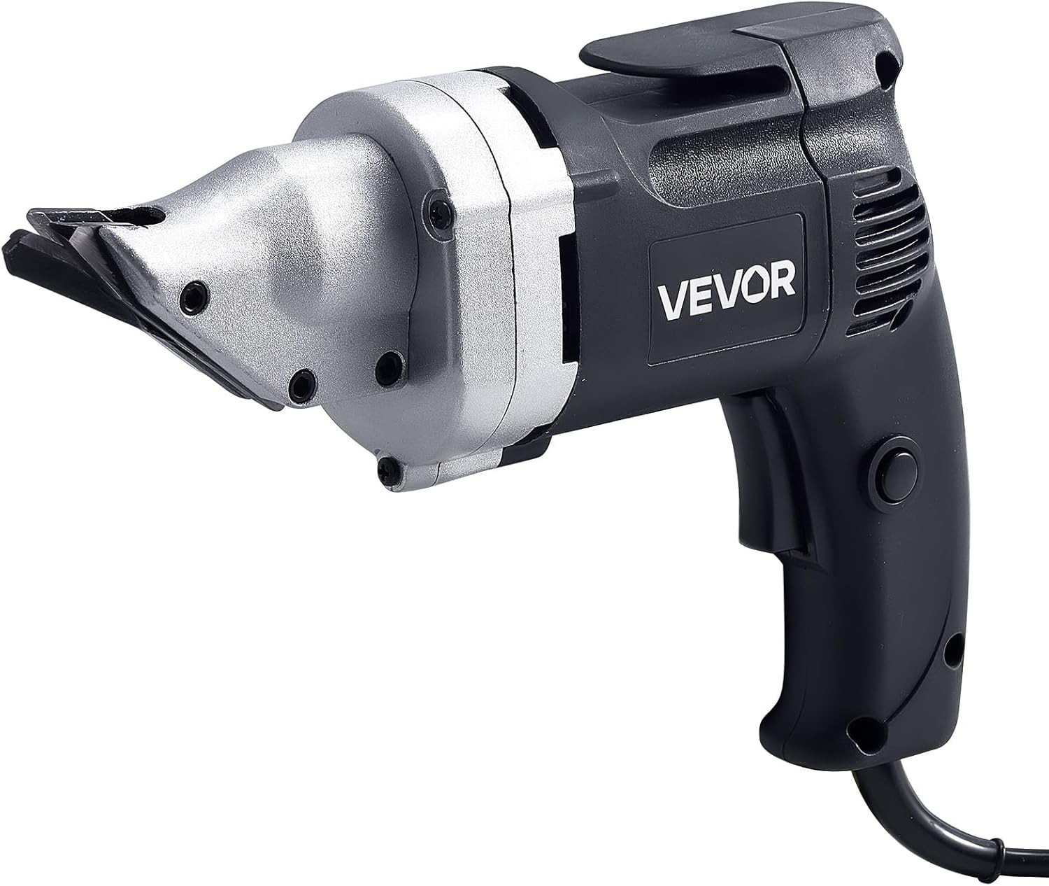 Electric Metal Shear, 4.0-Amp Corded Sheet Metal Cutter with 360-Degree Swivel