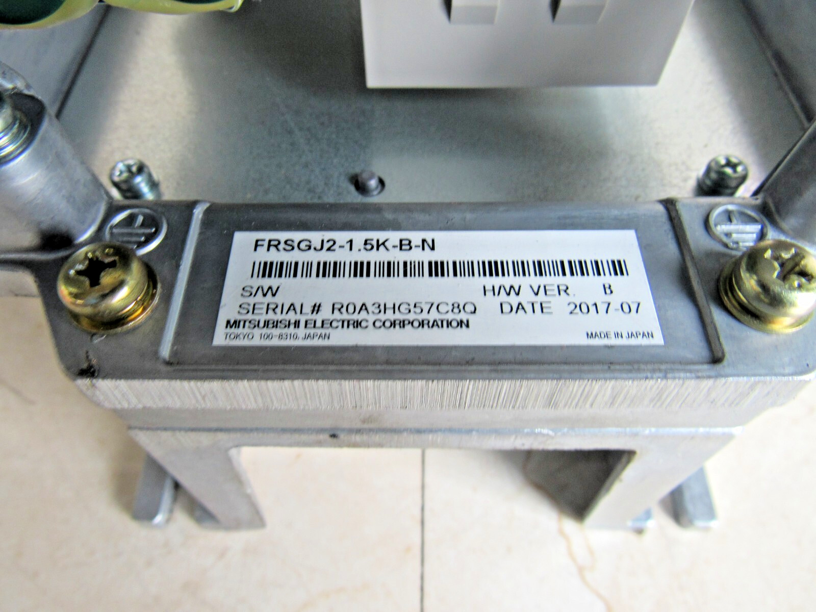 Mitsubishi Freqrol FR-SGJ-N / FRSGJ2-1.5K-B-N / Lot # 3361 Listed by Mike