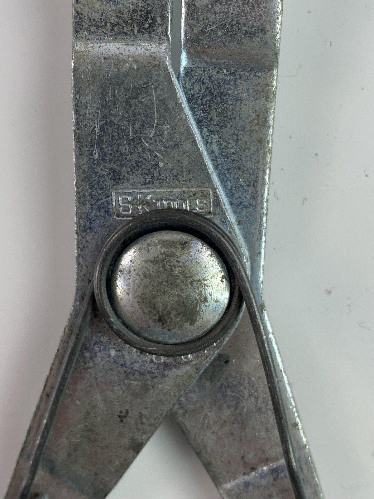 Vintage SK Tools 7616 USA Snap Ring Pliers Green Handle Circlip Retaining Tool