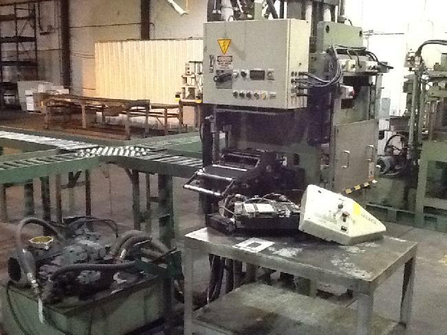 50 TON HYDRAULIC 4 POST PRESS 10″ STROKE 18″ DAYLIGHT 24″ LR x 25″ FB RAM 24″ LR