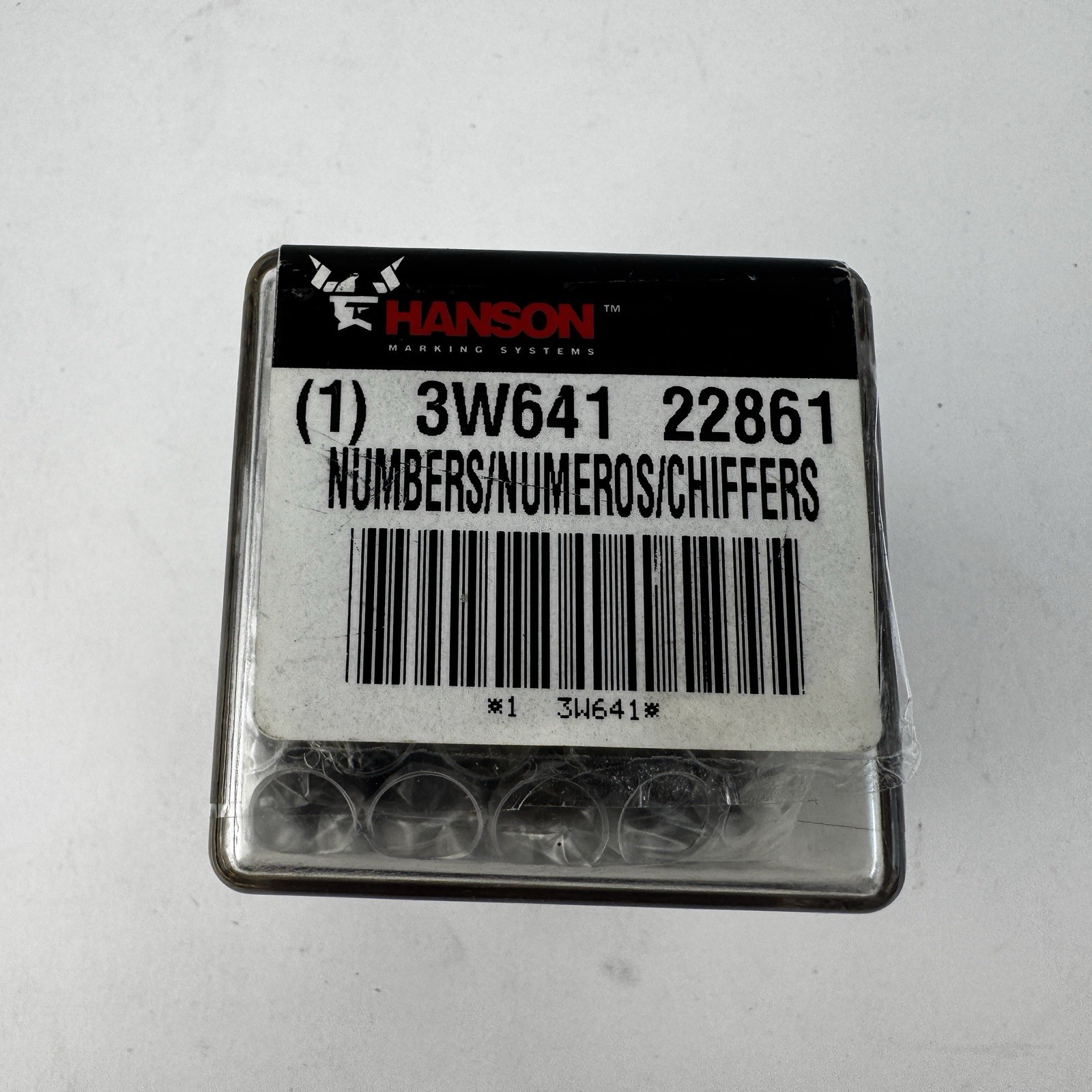 Hanson Marking Syst. 22861 9-Piece Heavy Duty 3/16″ Numbers 0-9 Steel Stamp Set
