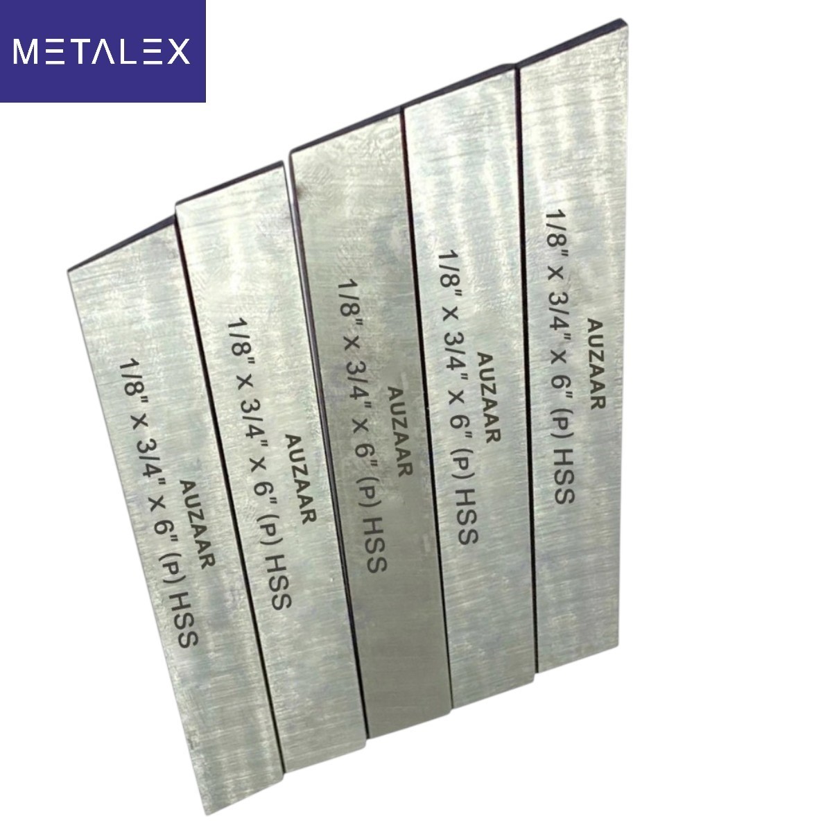 Lathe Cut Off Parting Tool Blade 5 Piece Set 1/8″ x 3/4″ x 6″ Inch HSS M2 GRADE