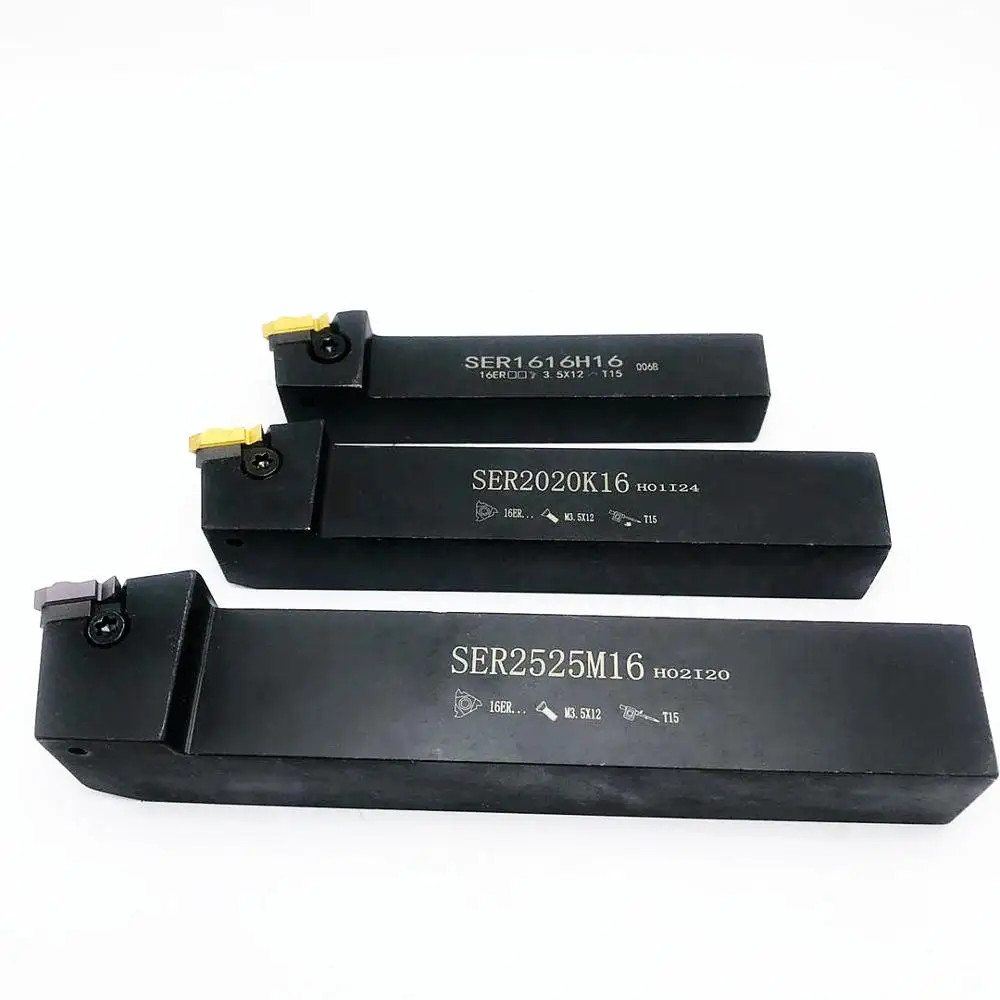 Thread Turning Tool Holder SER2525M16 SEL2020K16 10PCS Carbide Insert MMT16ER
