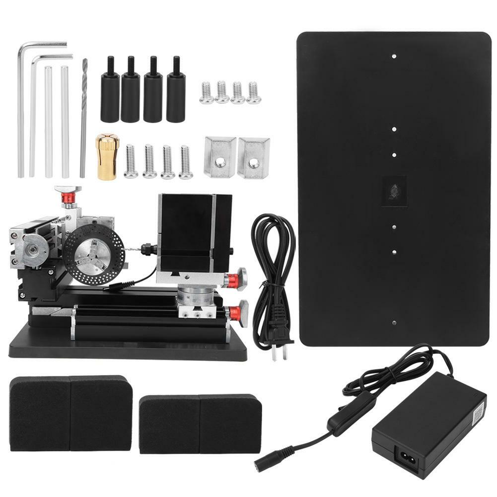 100-240V 60W All-Metal Drilling Milling Machine Kits DIY Tool XYZ Shaft 12000rpm