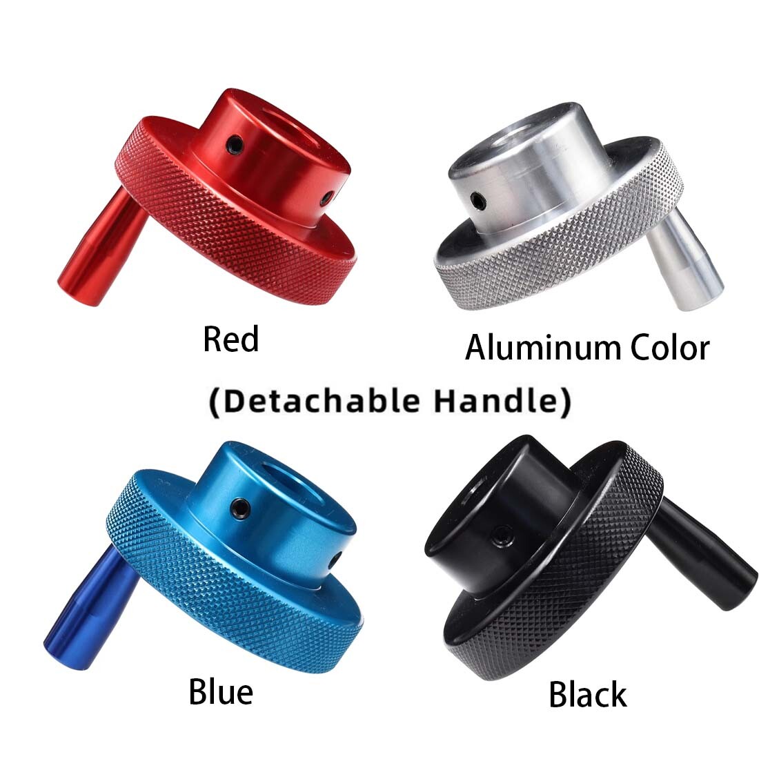 Mini Lathe Handwheel 20/30/40/50/60/80mm Aluminum Hand Wheel With Crank Handle