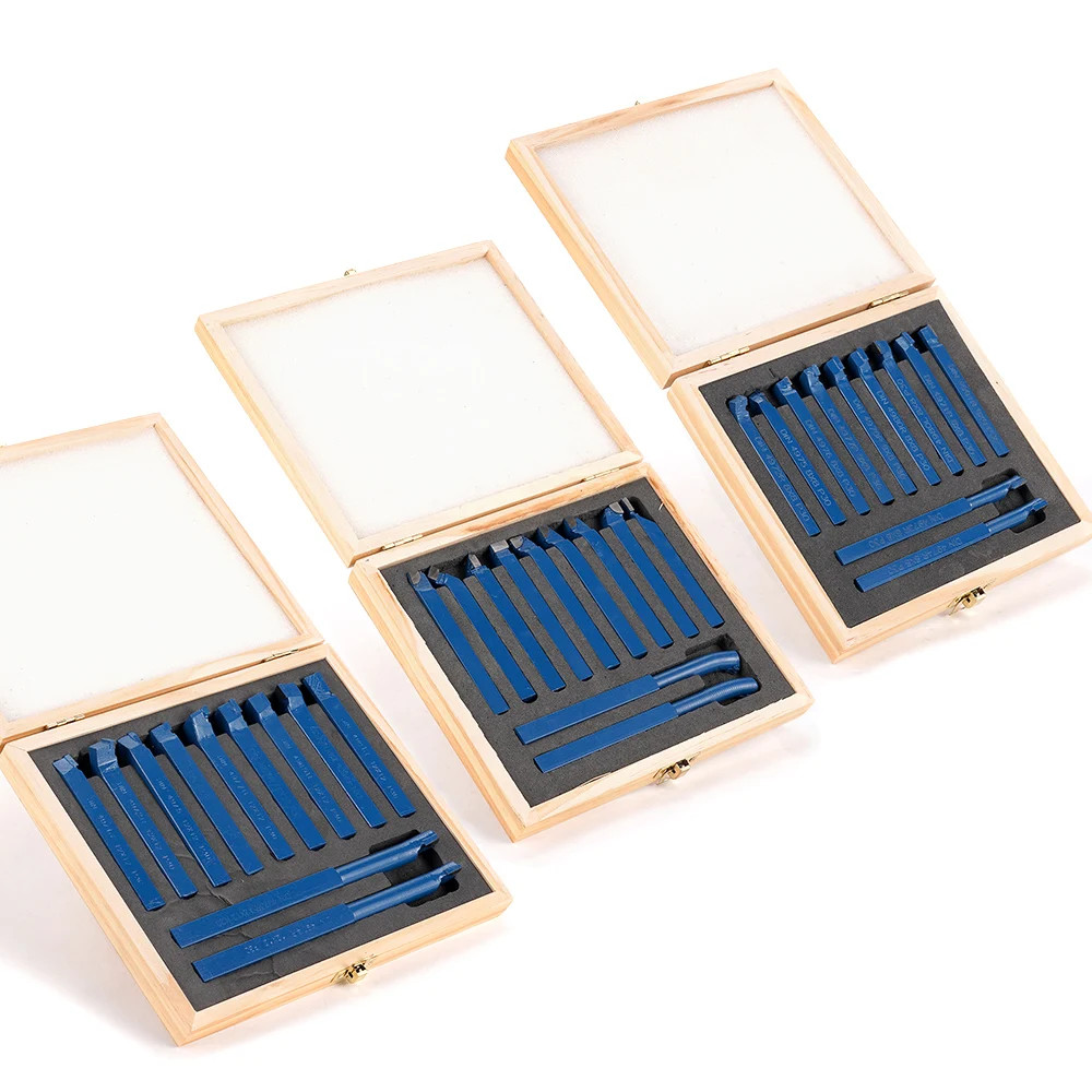 11Pcs P30 Carbide Lathe Tool Set 8/10/12mm Turning Boring Thread Bits Metal Cut