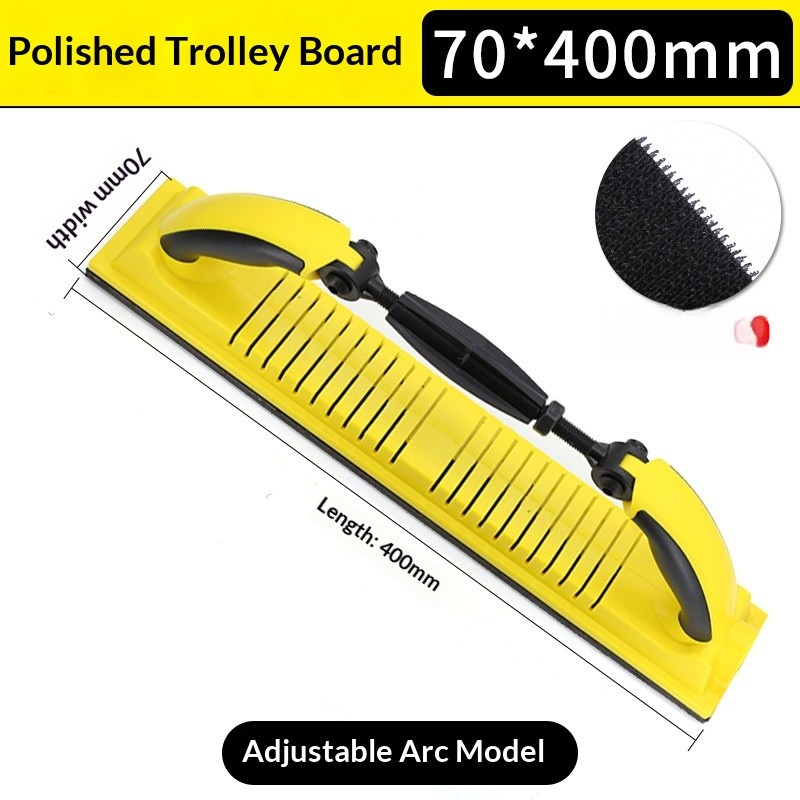Rectangular Dry-grinding Hand-push Plate Automotive Putty Sanding Tool