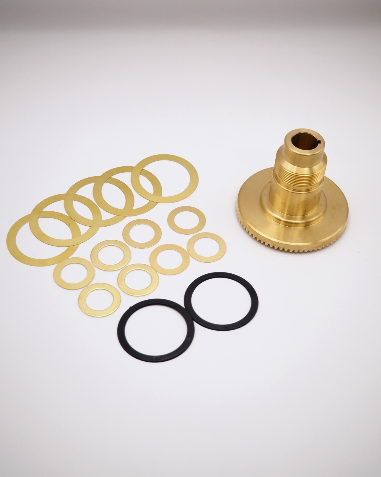 BRONZE BEVELED DRIVE GEAR FOR SERVO POWER FEED TYPE 140/150 W/ SHIMS 0237