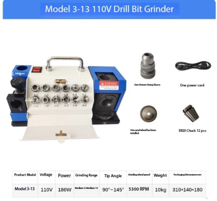 Drill Bit Grinder Twist Drill Tungsten Steel Sharpener Grinding Wheel