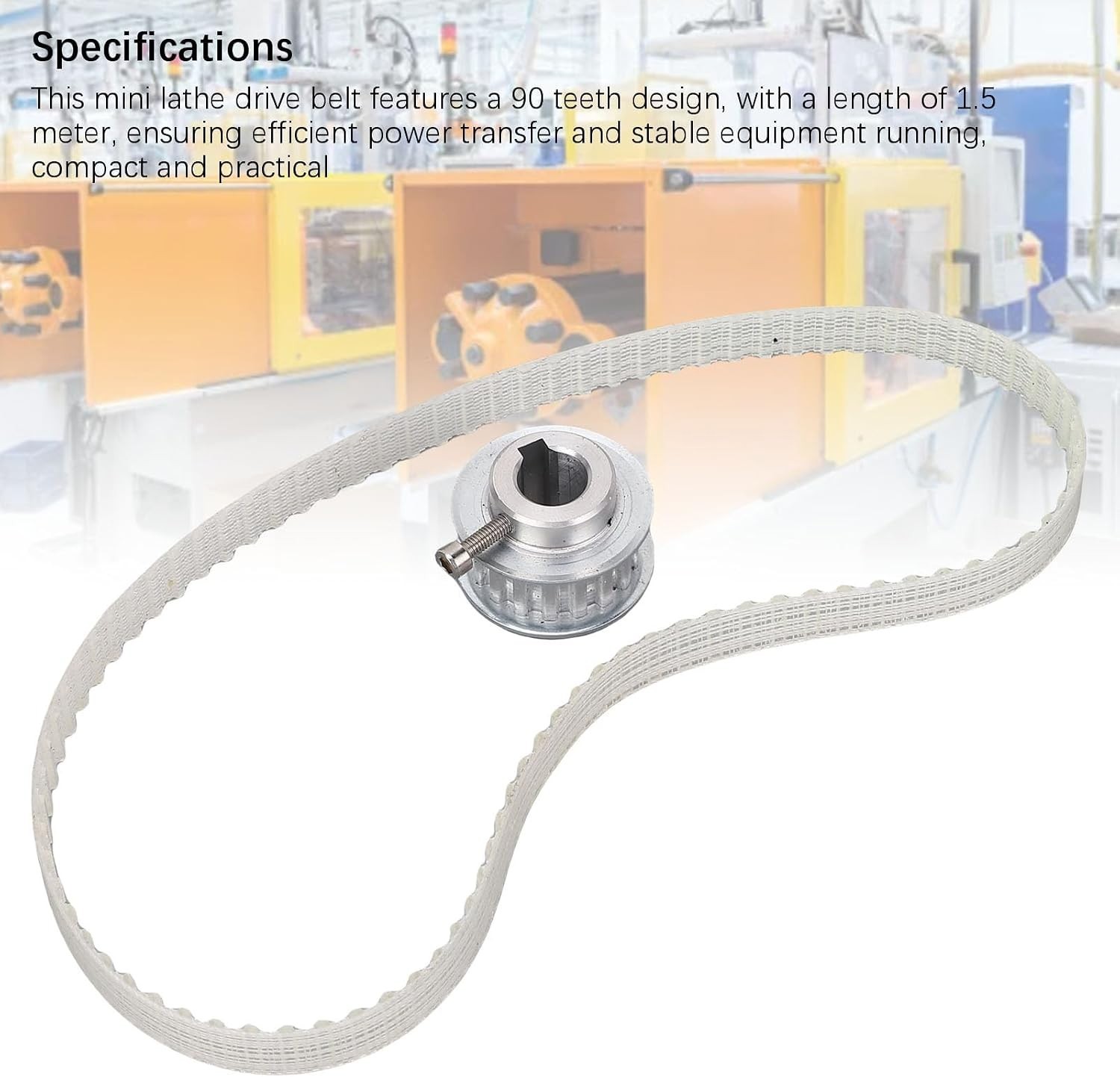 Mini Lathe Drive Belt, 1.5M, 90 Teeth, 0618 0618-3B 7×10 7×12 7×14 CJ18A