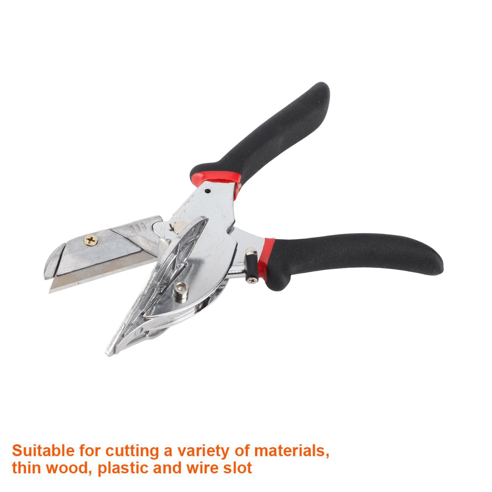 Angle Shear Cutter Non‑Slip Black Handle Hand Tool For Cutting Thin Wood CEL