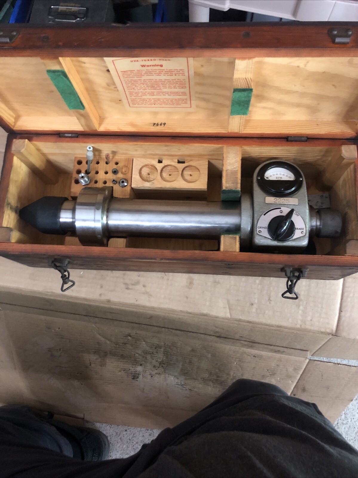UVA Turbo-Head Type LX-1060A 100,000RPM High Speed Grinding Spindle Head