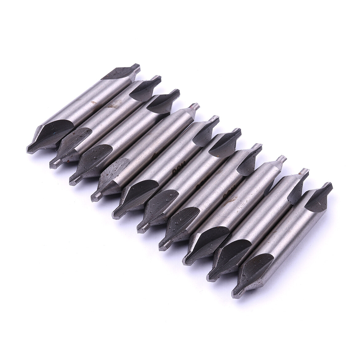 10PCS HSS 60 Degree Countersink Drill Bit Set, 3.0mm Center Hole Tool for Metal