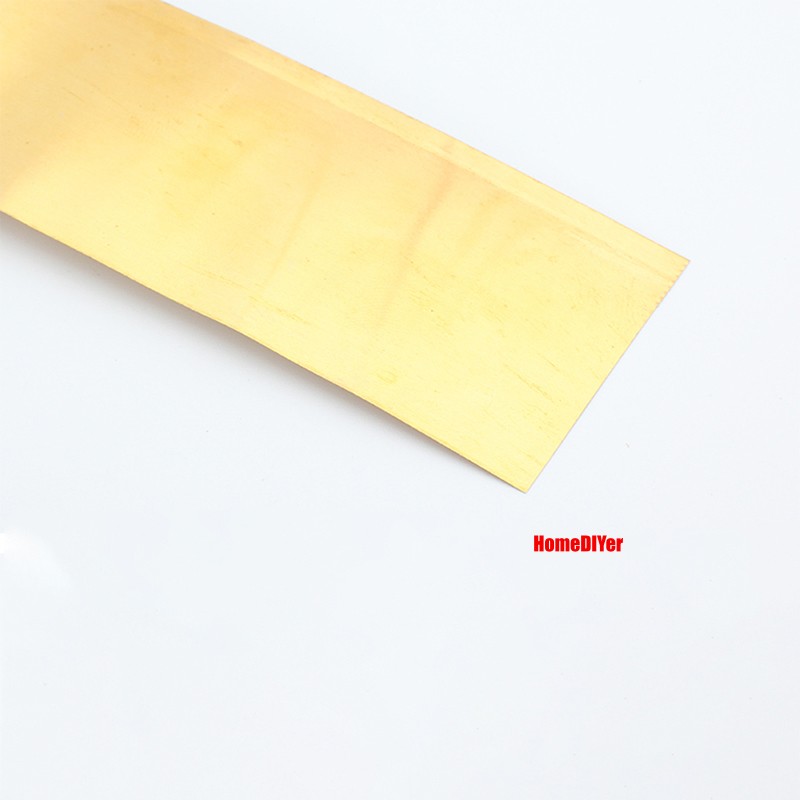 Brass Coil Sheet Strips Flexible Pure Brass Band Strip Foil Plate Length 0.5M/1M