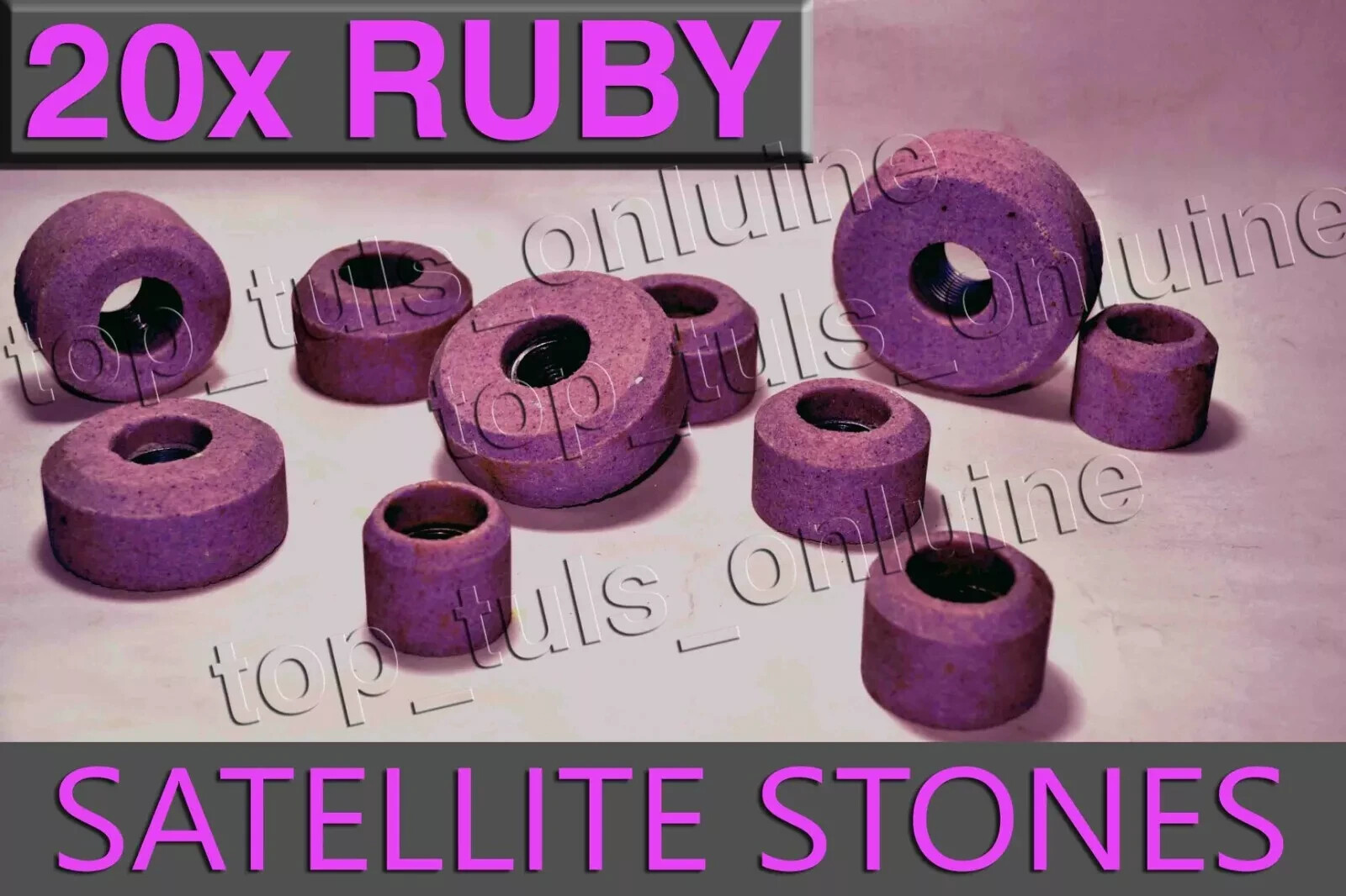 20x PINK VALVE SEAT GRINDING STONES BLACK & DECKER 9/16″ X 16 TPI