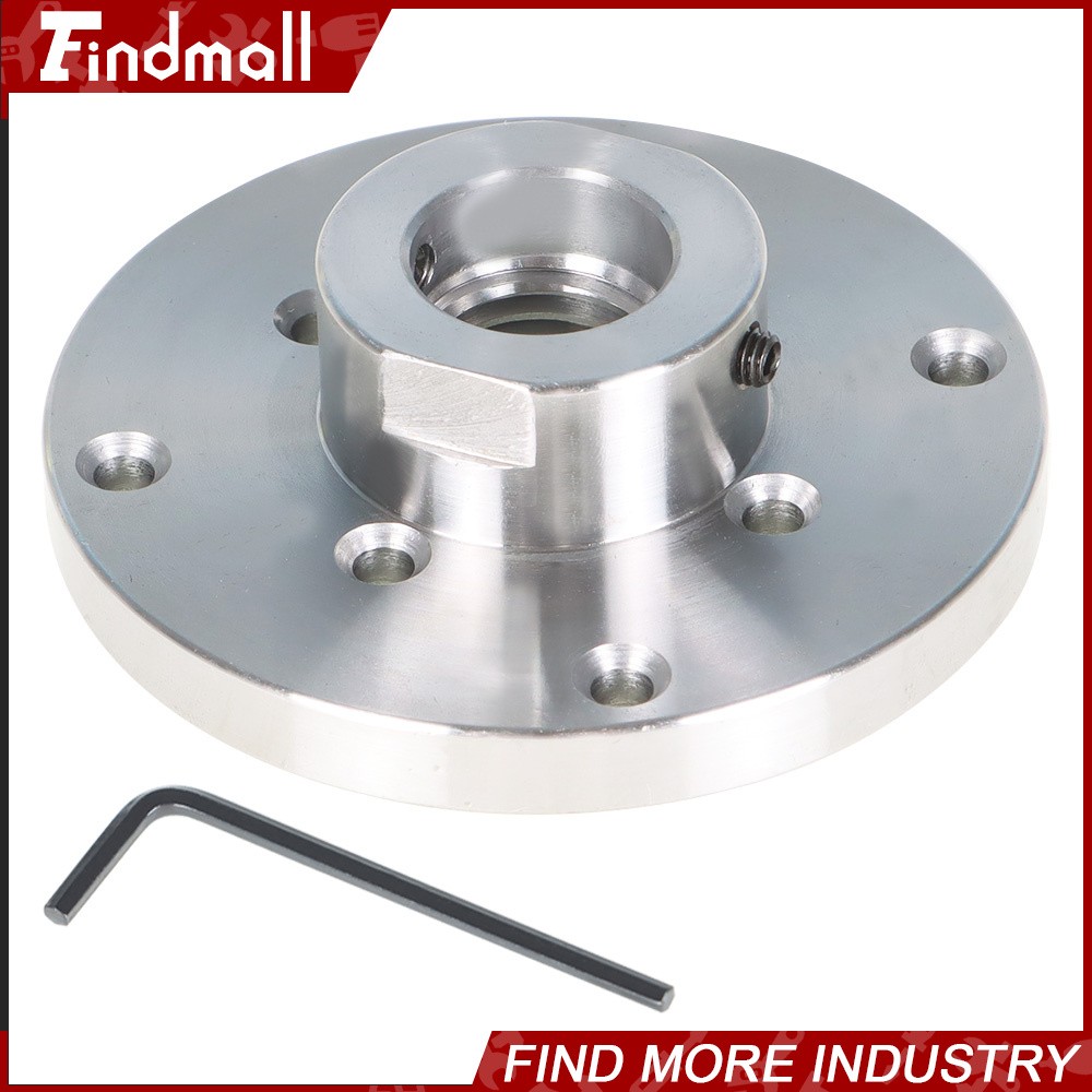 Findmall 4″ Steel Wood Lathe Face Plate 1″ x 8tpi Threaded with Set Screws