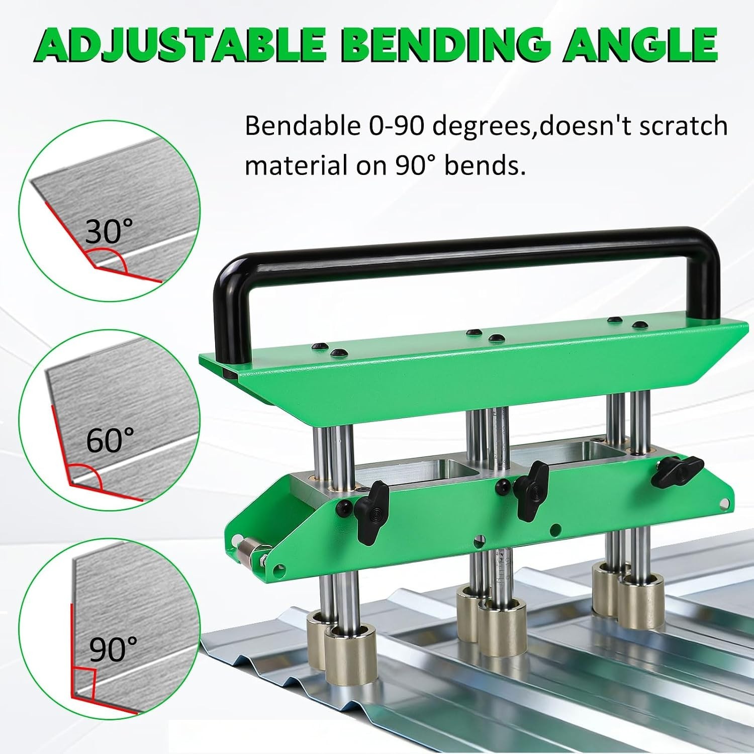 Versatile Steel Edge Roller Bender with Dual-Scale Gauge and Brass Connections