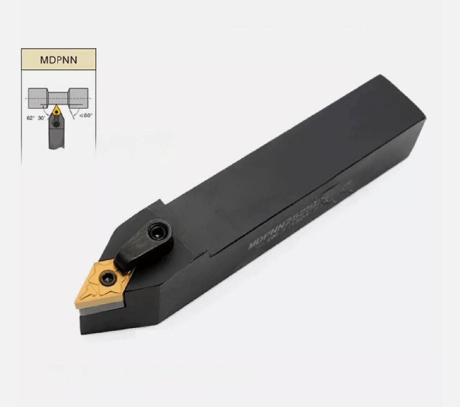 62.5° MDPNN 1616 2020 2525 H16 K16 M16 External turning tool For DNMG (clamp)