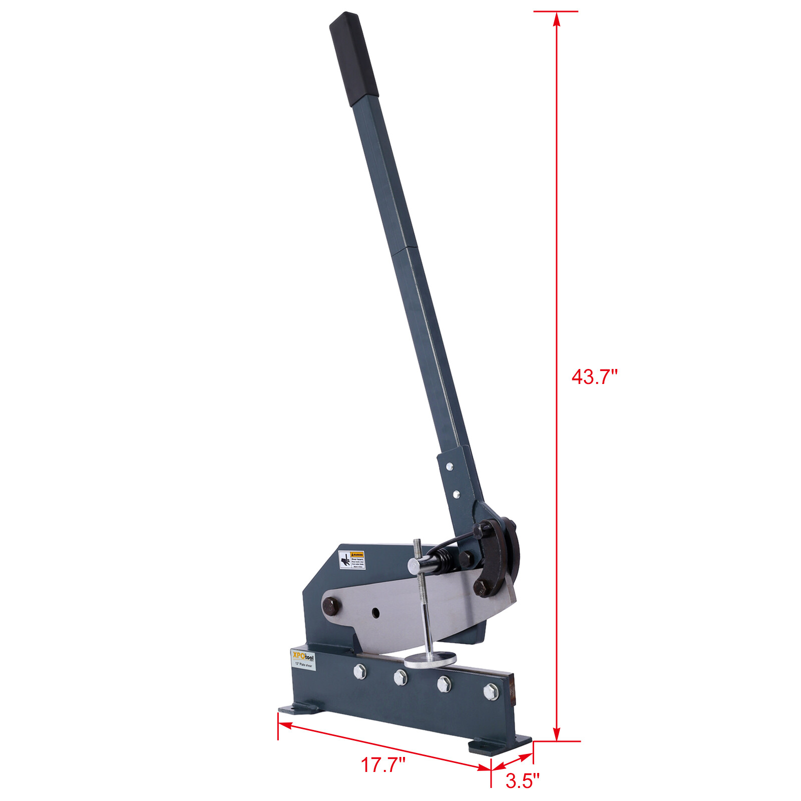12″ Sheet Metal Plate Shear Solid Steel Frame Mounting Type for Cutting Sheet