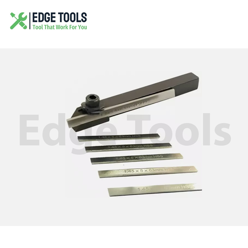 8mm Small Mini Lathe Cut Off Parting Tool Holder With 5mm M2 HSS 6 Pcs Blade USA