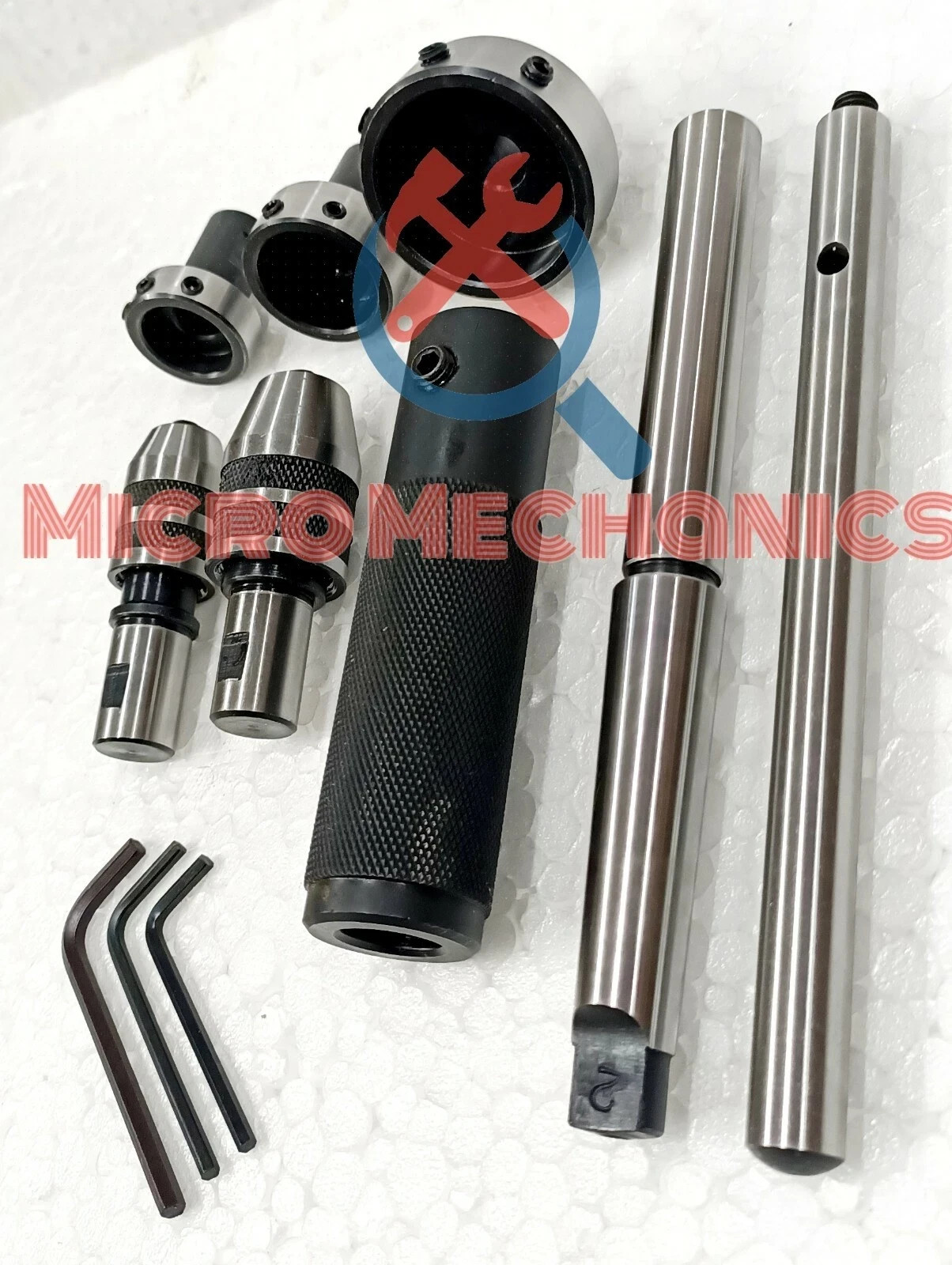 3MT Lathe Tailstock Tap And Die Holder set Sliding Floating Type MT3 Shank INCH
