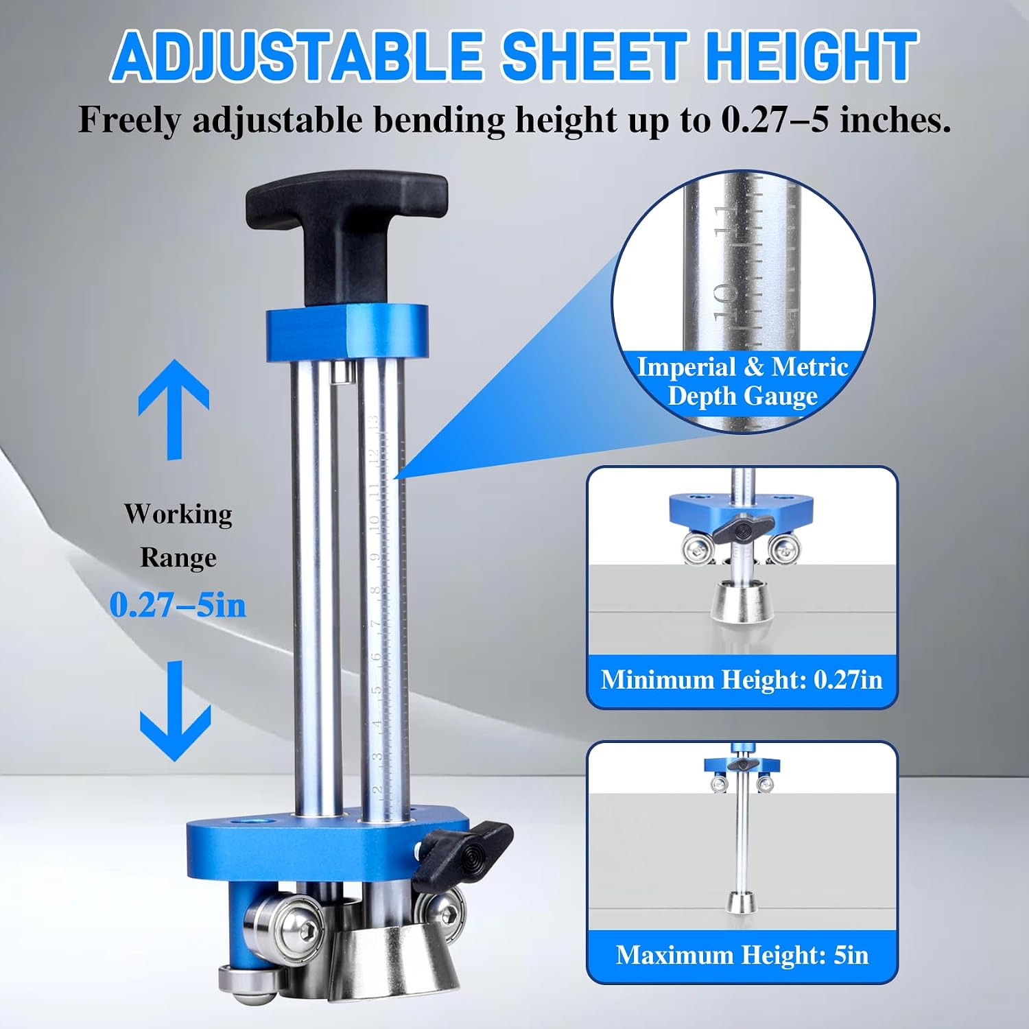 Sheet Metal Roller 1-Station Metal Bender, Professional Sheet Metal Roller Bende