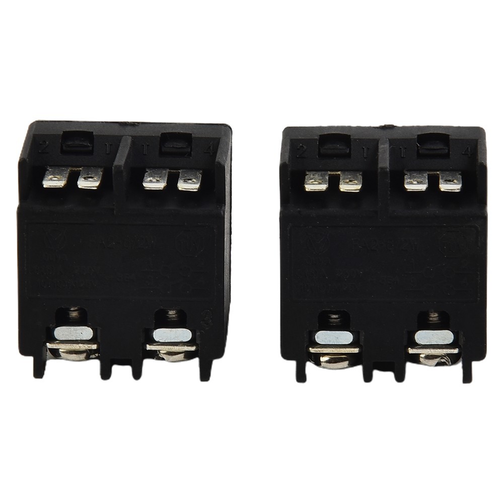 Switch Angle Grinder Parts Plastic & Metal Push Button 250 (V) 2pcs 6 (A)