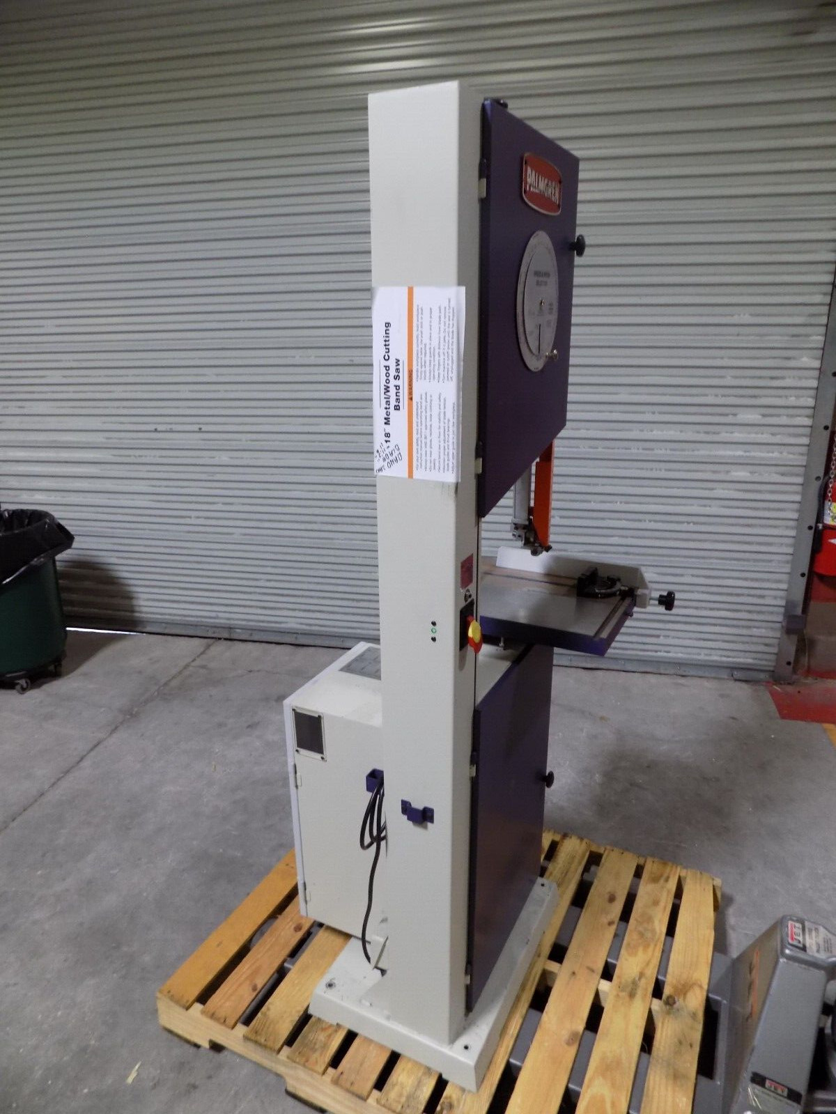 Palmgren 18" Vertical Metal / Wood Bandsaw 1.5 HP 115/230v 9683118 Damaged