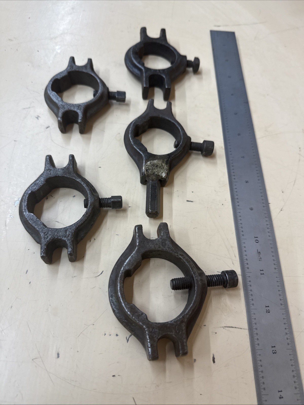 Lot Of Rare Vintage Lathe Drive Dogs