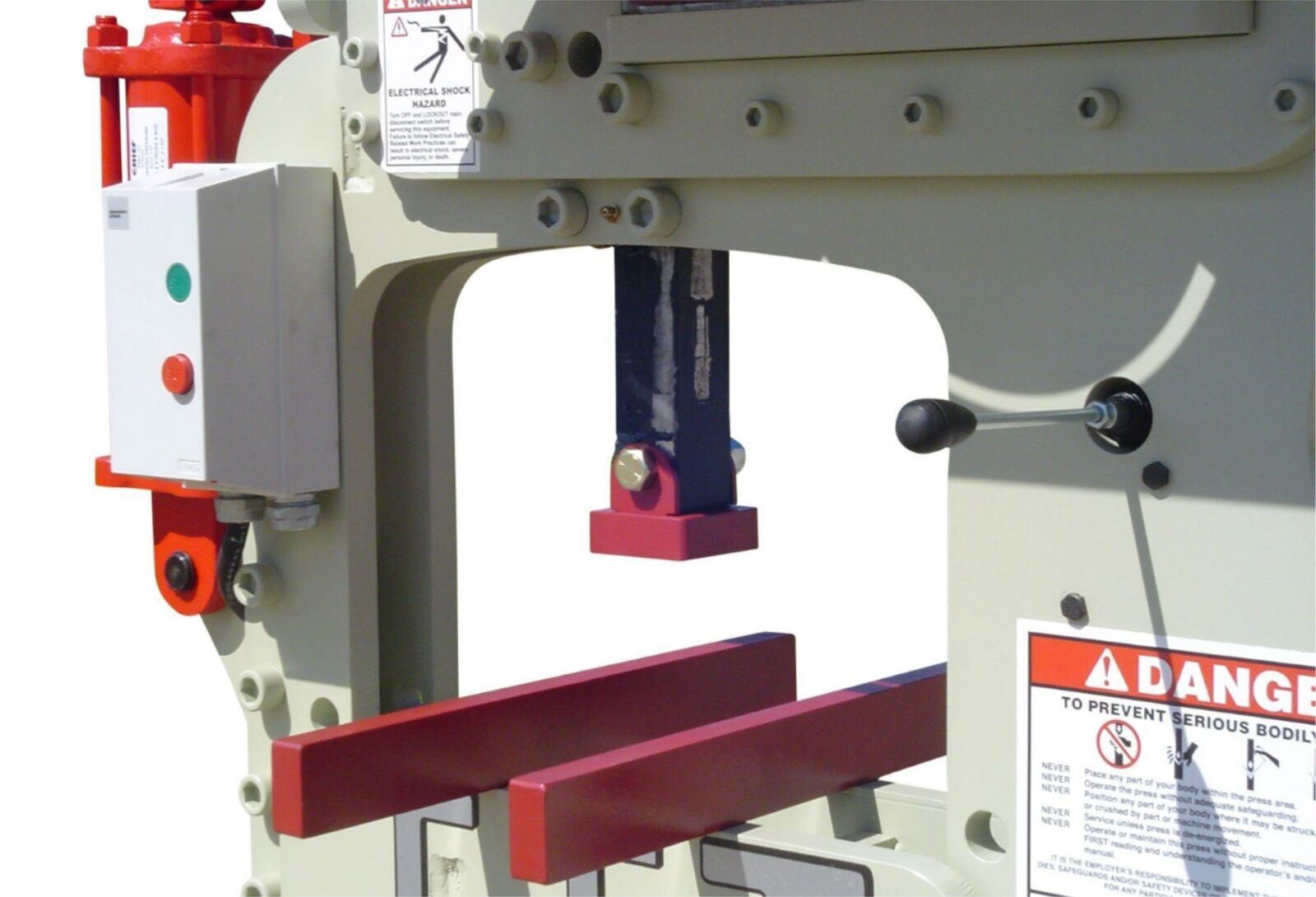 NEW 50 Ton Iroquois Hydraulic IRONWORKER Shear, Press, Punch, Single Phase 230V!