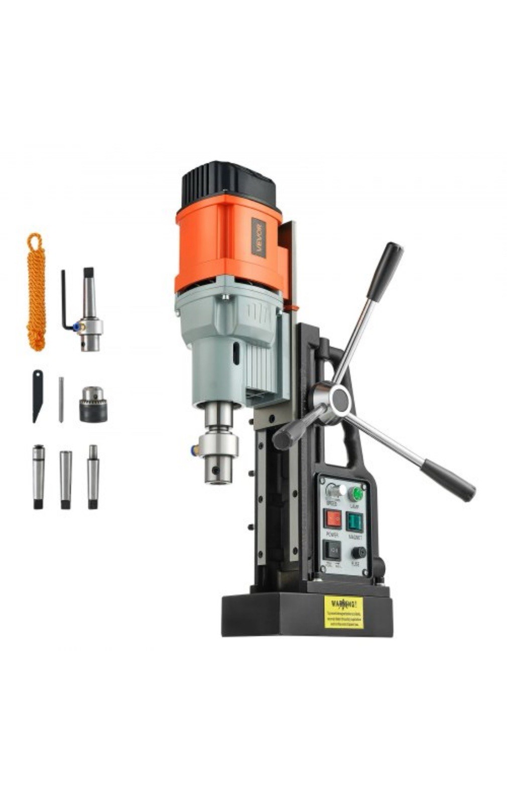 VEVOR Magnetic Drill Press Mag Drill Press 1550 W 2.4 in Boring Dia 0-600 RPM