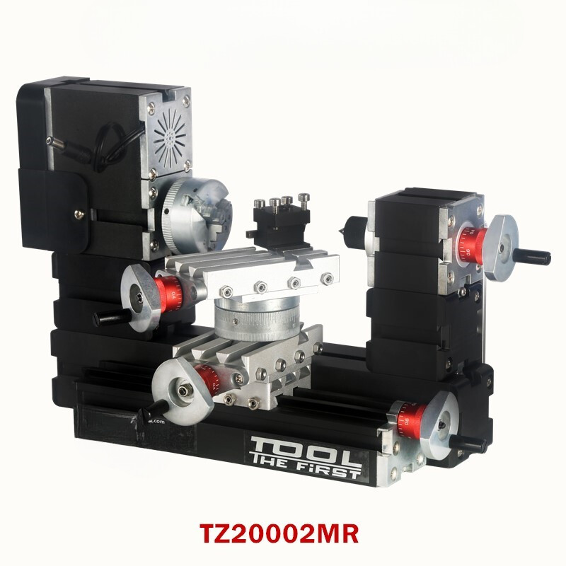 High Power 60W Miniature Metal Rotary Lathe Model Making Lathe Equipment