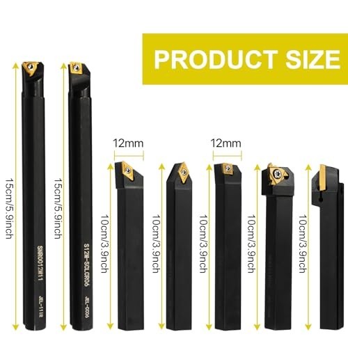 21PCS Indexable Lathe Tool Kit – 1/2″ Shank Turning Holders & Carbide Inserts