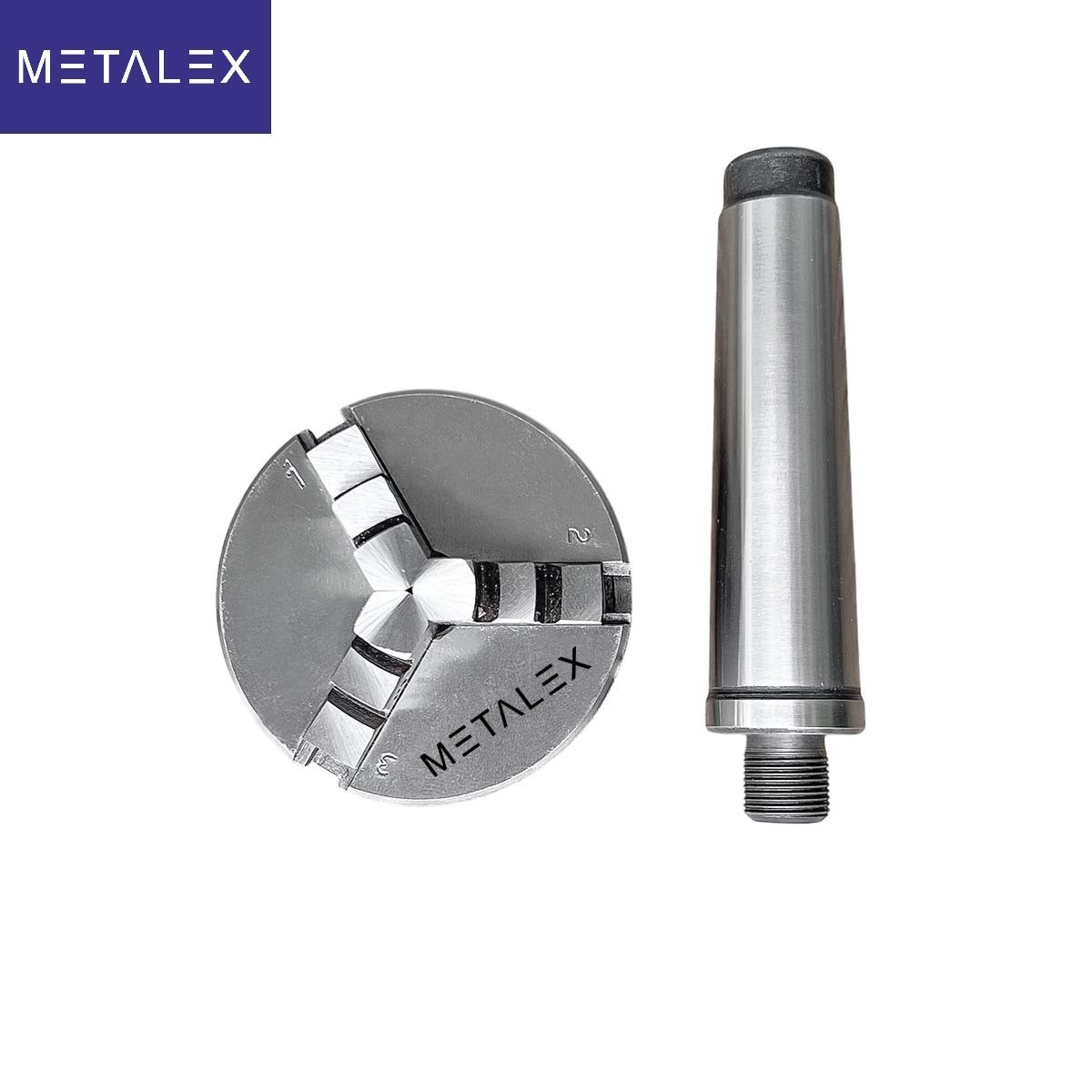 2-1/2″ 3 Jaw 2.5″ Self Centering Mini Small Baby Lathe Chuck Set MT3 Shank Arbor