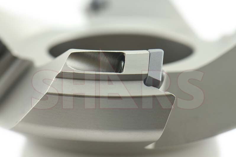 Shars 4″ 45° Indexable Face Mill SEET18T6 Insert 4 Flutes NEW M[