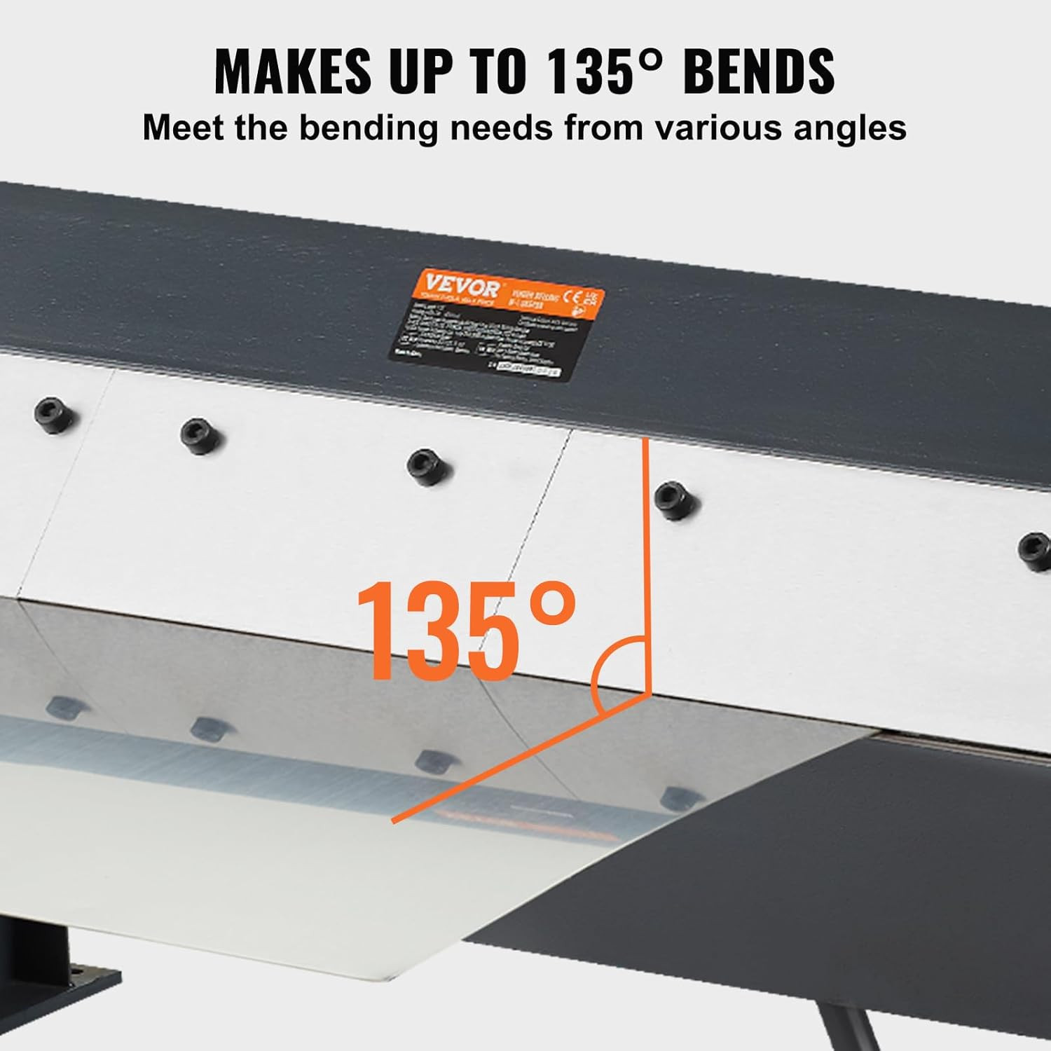 Compact 24″ Box & Pan Brake for Precision Sheet Metal Bending, 0-135° Angle