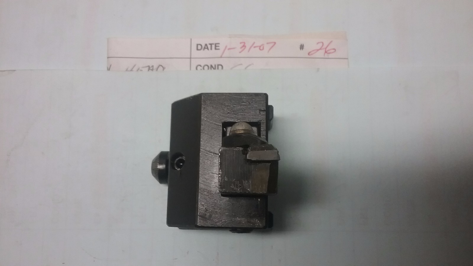BROWN AND SHARPE AXIAL TOOL HEAD, CARBIDE INSERT HOLDER INCLUDED